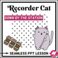 Recorder Cat Lesson: Down by the Station Digital Resources